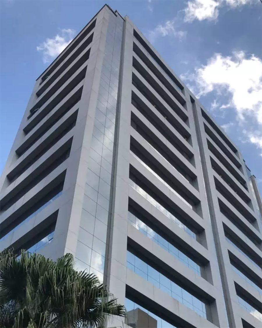 Fachada do edifício na Alameda Santos